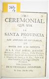 (LIMA--1700s.) Group of three 18th-century sermons and religious tracts printed in Lima.